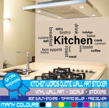 Kitchen Wall Quote Stickers Cafe Vinyl Art Sticker Decals transfer DIY cheap