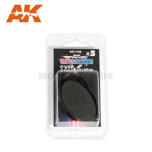 AK AK-1108 Plastic Wargame Bases Oval Base 35x60mm