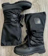 Sorel Snowbear Canada Mens Black Tall Insulated Winter Snow Boots Size 7