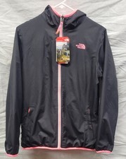 North Face Girls Youth XL 18 Reversable wind breaker fleece lined NWT FREE S H