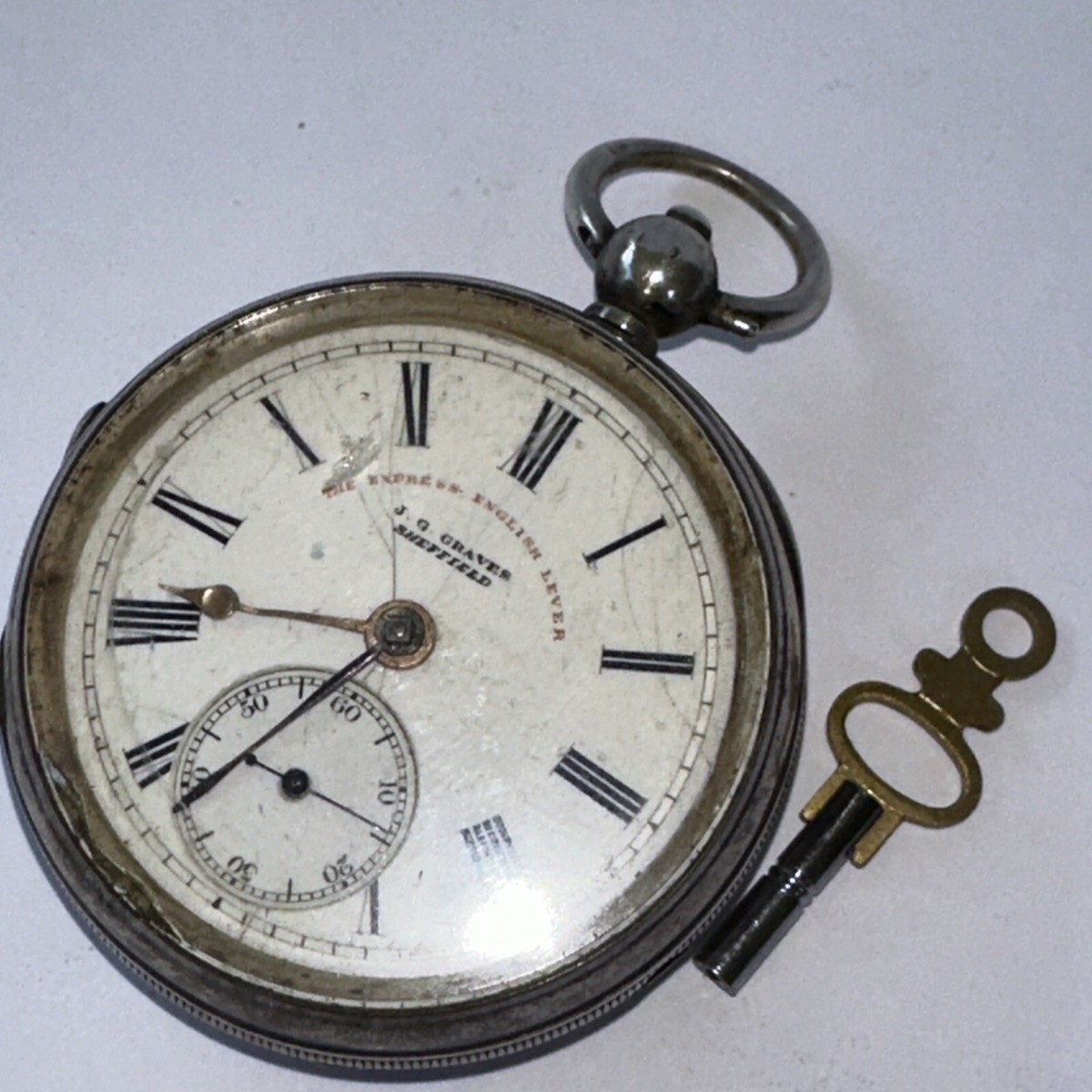 Jg Graves Sheffield English Lever Pocket Watch English Lever