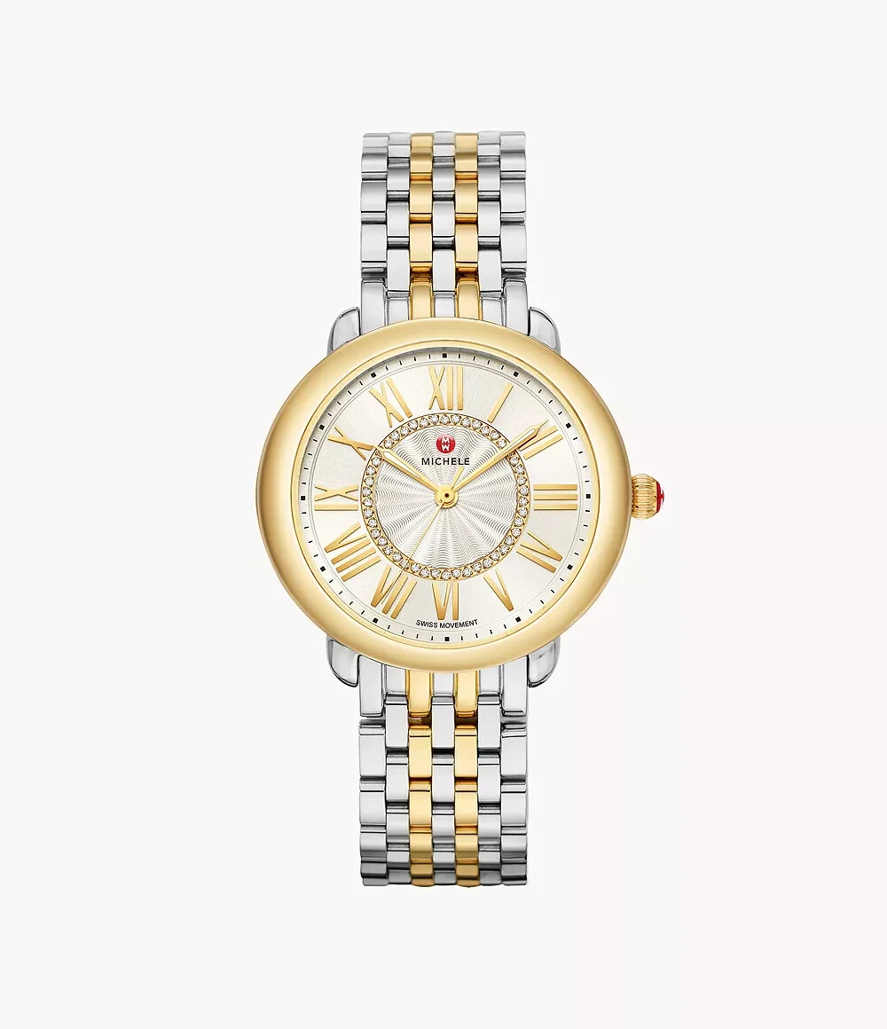 MICHELLE MWW21B000148 SEREIN MID TWO-TONE 18K GOLD DIAMOND DIAL 36MM