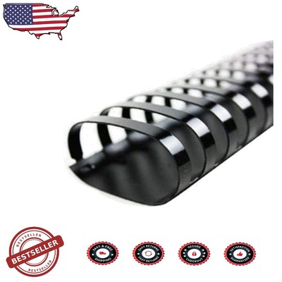 Versatile Comb Binding Spines, 100 Count, 1 1/2'' Diameter for Professional Use
