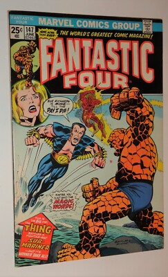 マーベル　マンシング FANTASTIC FOUR #147 SUB-MARINER VS THING KEY ISSUE 9.0/9.2 | eBay