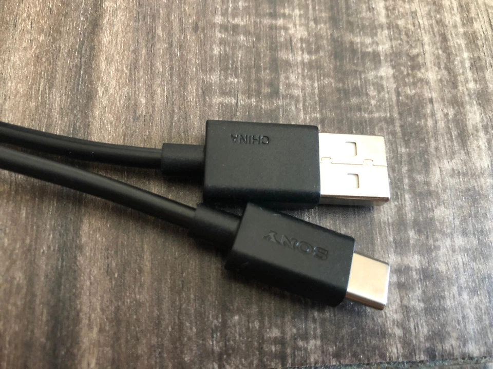 2 Original Sony USB C Type-C Data Charger Cable For Sony CH510 C310 HEADPHONE - Image 3 of 3