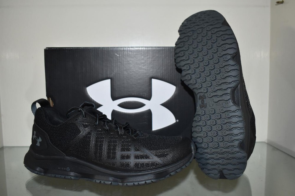 Under Armour Women's Micro G Strikefast Tactical Shoes Black 3024954 001 NIB
