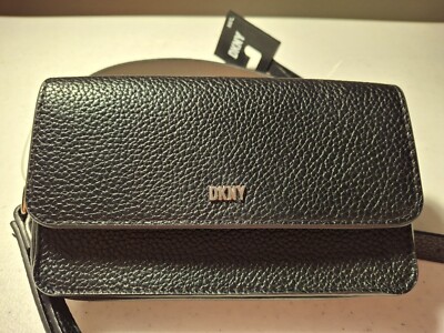 DKNY Belt Bag Fanny Pack Black Pebbled Medium/Large New With Tags R12RL73