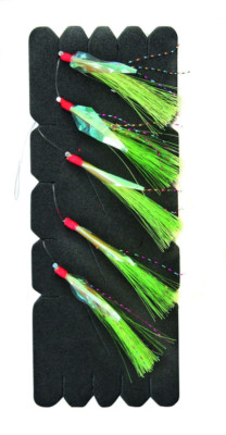 Mustad Einhänger LIME FLASHER für Mustad Fastach Main Line System, Größe 2 und 6
