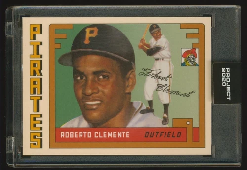 Topps PROJECT 2020 ROBERTO CLEMENTE by Grotesk card 45 IN-HAND!