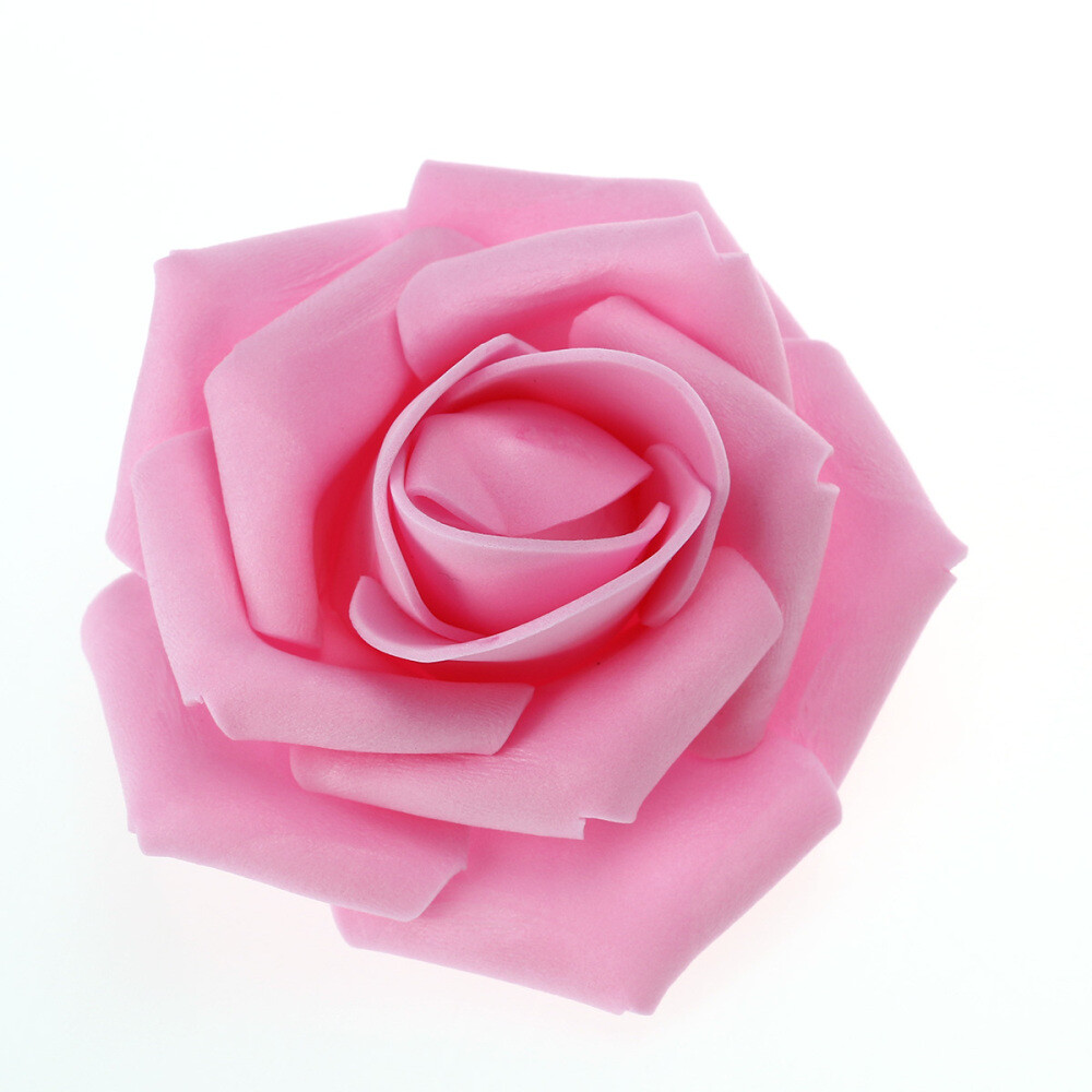 50 Pcs Pink Bride Bridesmaids Wrist Flowers Mini Foam Roses eBay