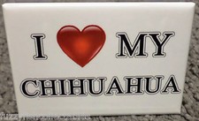I Love My Chihuahua 2 x3" Refrigerator Locker MAGNET Dog Breed Canine FREE SHIP