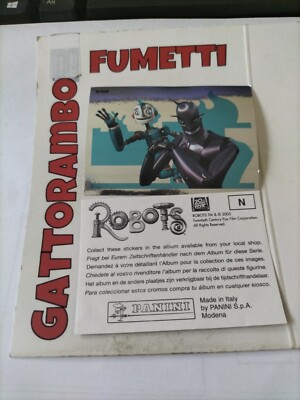 Robots N.N Con Velina Figures - Year 2005 Panini