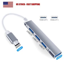 USB C Hub 4 in 1 High Speed 4 Port Type C Multiport Adapter USB 3.0 Expansion