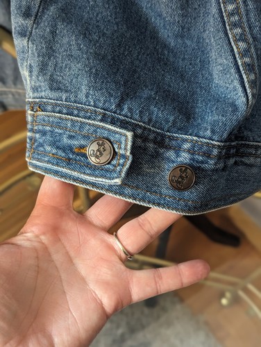 Vtg  90s ,Y2k,  Mickey Inc/ Denim Jean Jacket Mickey Mouse Embroidered  - Picture 9 of 16