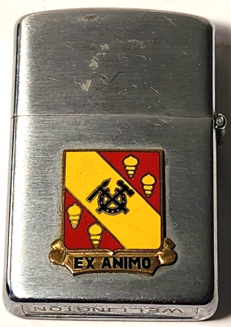 VINTAGE 1957-58 KOREA US ARMY 27TH ORDNANCE BN HQ & CO B WELLINGTON LIGHTER
