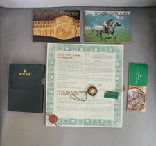 Rolex vintage 100% genuine warranty paper and booklet and tags set for 69178