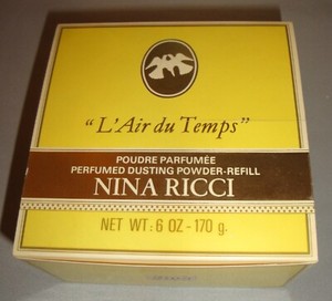 Vintage Nina Ricci L'Air du Temps Dusting Powder REFILL France, 170 g/6 oz. NIB