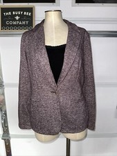 Tommy Hilfiger Women s One Button Blazer Size 12 Office Suit Preppy
