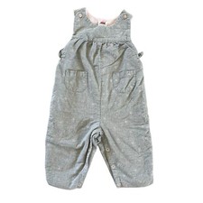 Vintage Gymboree Romper Gray Pink 3M 6M Soft