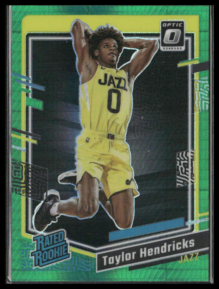 2023-24 Donruss Optic #233 Taylor Hendricks Hyper Green