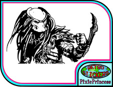 Predator O Vinyl Sticker Laptop Car Motorbike Truck Wall Window Alien Movie