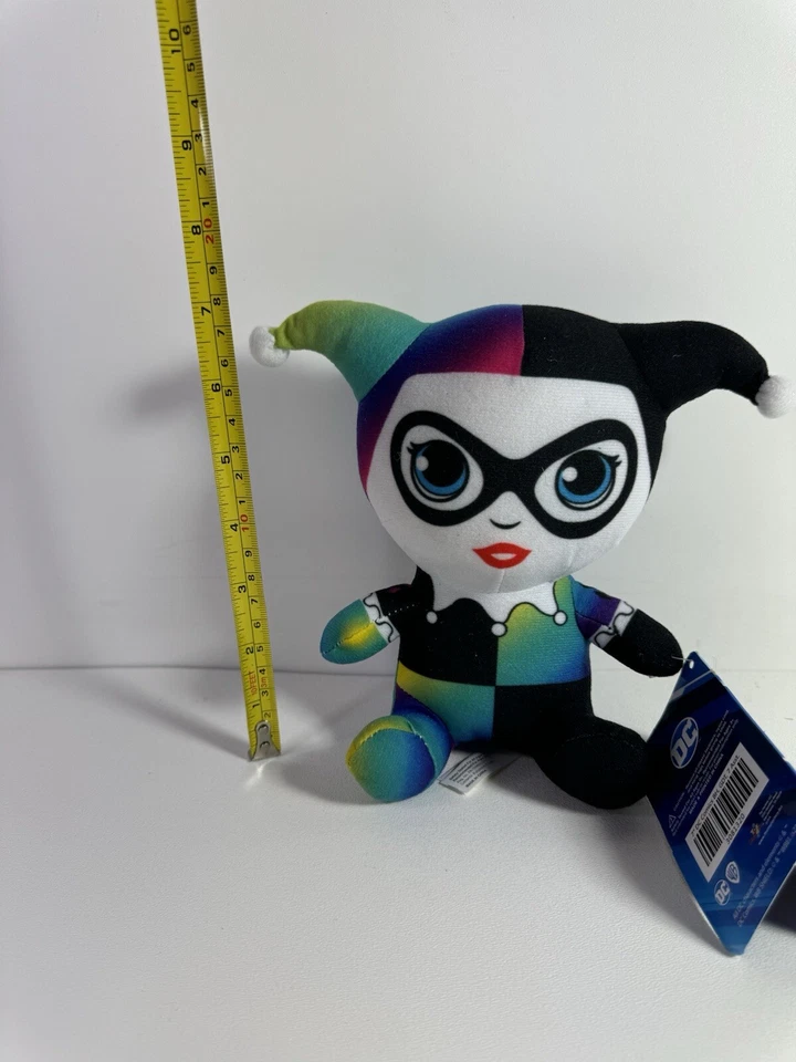 DC Liga de la Justicia Harley Quinn Peluche Gradiente Colección Azul Verde Etiqueta Original Foto 3 de 4
