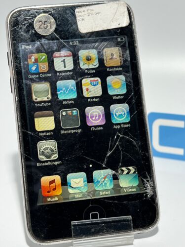 Apple iPod touch 2.Generation 2G 8GB (Displayriss,vgl. Fotos) 2nd Gen 8 GB #251 - Bild 2 von 5