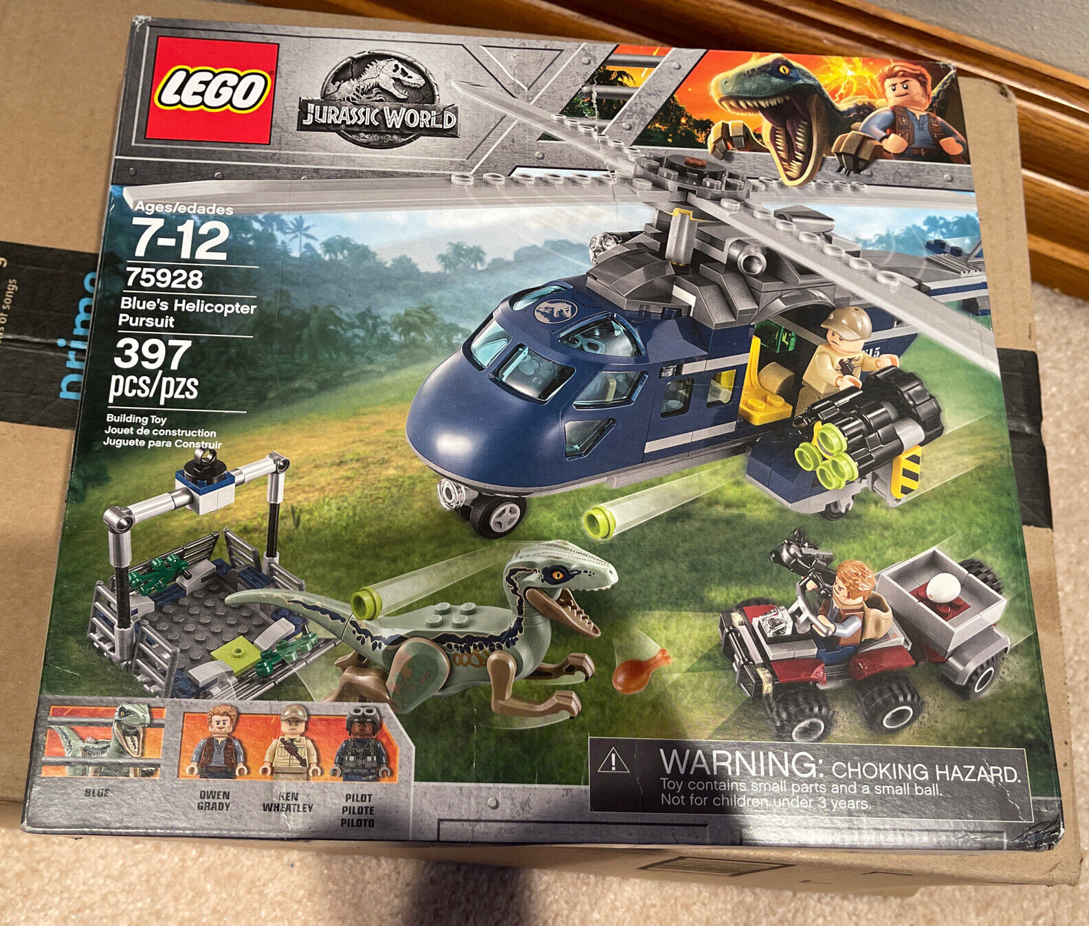 LEGO Jurassic World Blue's Helicopter Pursuit See Description | eBay