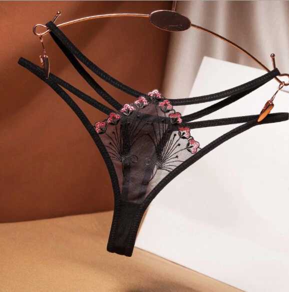 Mini Tanga transparent Dessous Spitze Slip sexy Panty Hotpants Reizwäsche XS S M - Bild 4 von 4