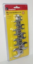 Great Neck 8 Piece Standard SAE 3/8" Drive Crow Foot Wrench Set