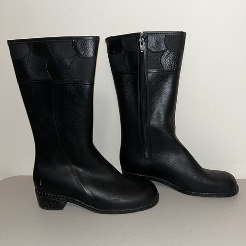 Vintage Vintage schwarz Gummi Regenstiefel groß Sherpa gefüttert Damen Made in USA Gr. 9 - Bild 4 von 15