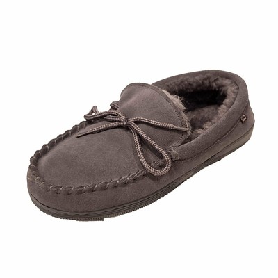 Lamo Women's Classic Moccasin Slipper Charcoal - 5