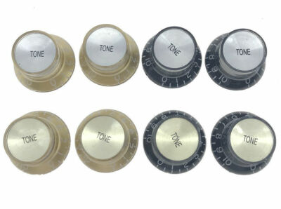 KAISH 4 pcs Guitar Reflector Knobs Top Hat Knobs Fits For Les Paul Epiphone SG