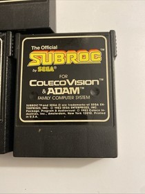 ColecoVision Games Lot Donkey Kong Smurf Subroc Lady Bug And Turbo Coleco Vision