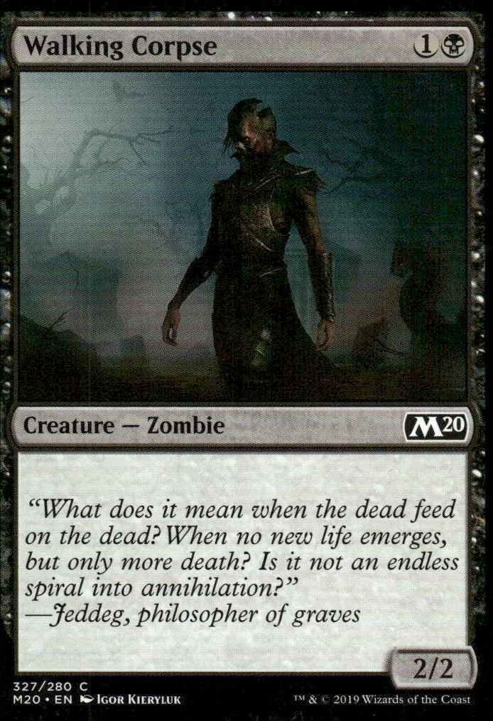 Walking Corpse 327 Common Core Set 2020 Magic: The Gathering LP