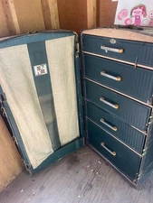 antique steamer trunk wardrobe