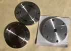 Qty 3  CF Flanges Two 2.75" OD, Blank, Non-Rotatable One MDC 4320043