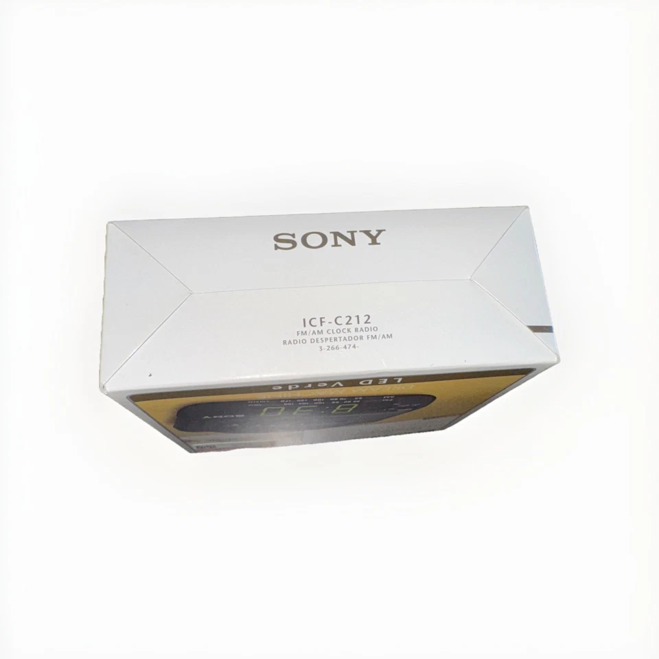 Sony ICF-C212 Radio Reloj FM/AM Dream Machine Negro Verde LED NUEVO En Caja Respaldo Foto 2 de 4