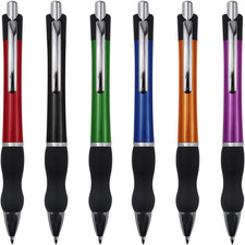 Retractable Ballpoint Pens Black Ink 1Mm Medium Point Work Pen Smooth