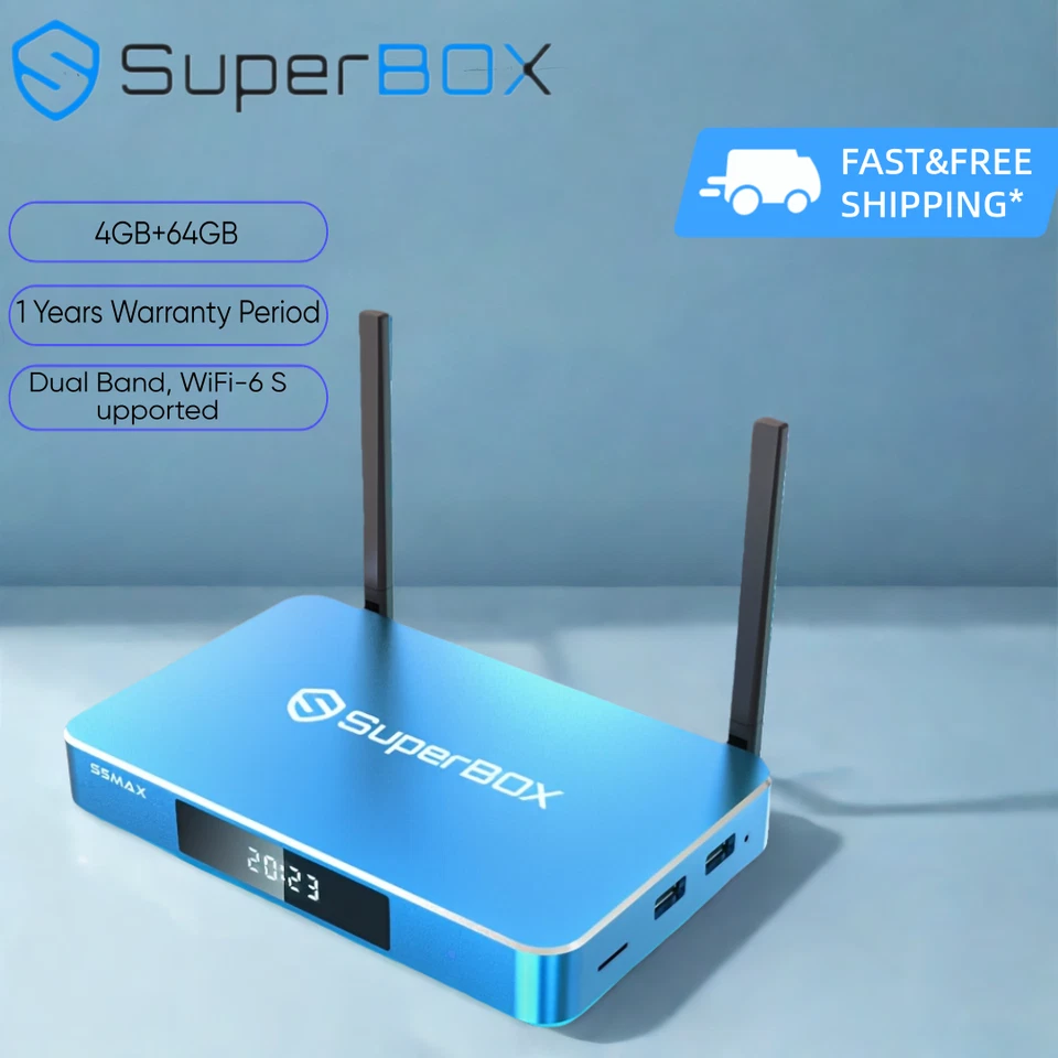 2025 Model Superbox S6 MAX,Ultra-HD,TV Box Wi-Fi With Bluetooth Voice Cammand - Image 3 of 4