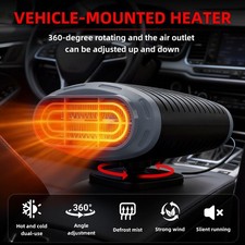 1000W Portable Heater 12V Heating Cooling Fan Defroster Demister for Car Truck
