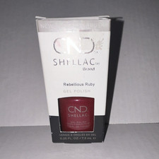 CND Shellac Gel Polish Rebellious Ruby Red Sh...