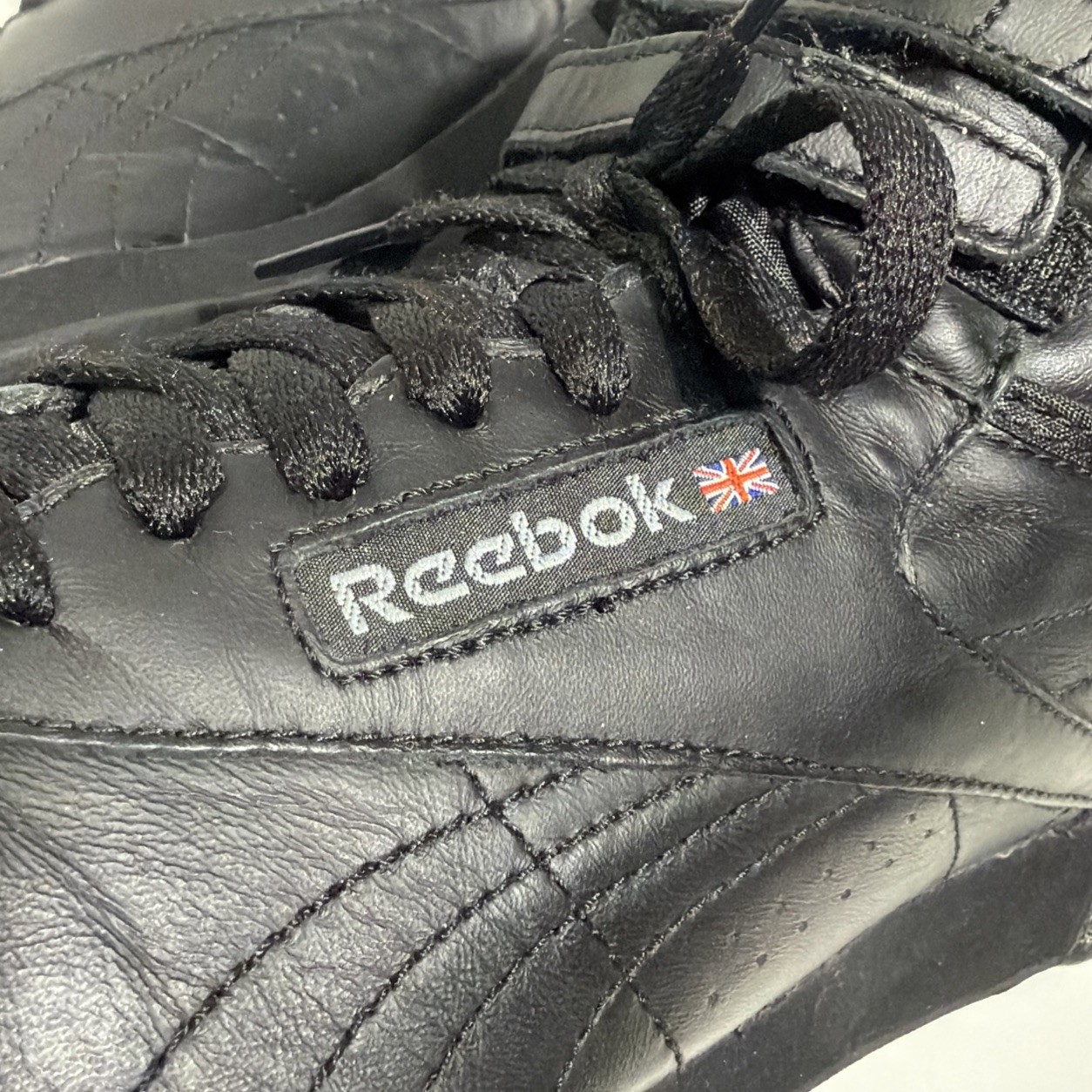 VINTAGE 80S REEBOK CLASSIC FREESTYLE BLACK HI-TOP JANE FONDA SHOES SNEAKERS SZ 9 image 9
