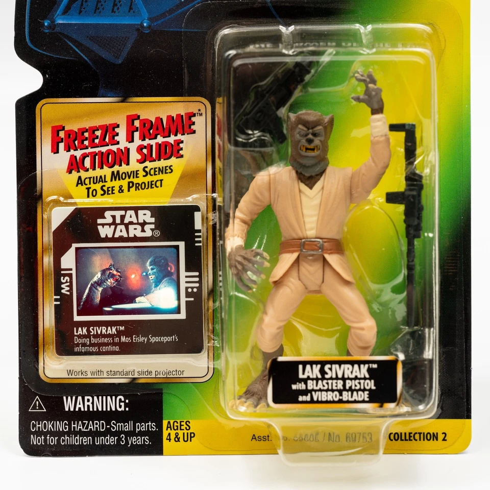 Star Wars Lak Sivrak 3.75" Figure Power of the Force Freeze Frame 1997 Kenner - Image 3 of 4