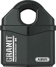 ABUS 37RK/80 GRANIT Padlock - Security Level 10 - Closed Shackle Lock - BLACK