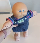 Vintage Cabbage Patch Kids Preemie Bald Blue Eyes w/ Some Orig Clothes No Shoes