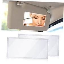 Car Sun Visor Mirror, HD 5.91" 3.15" Portable Car Vanity Mirror, Seatback 2 PCS