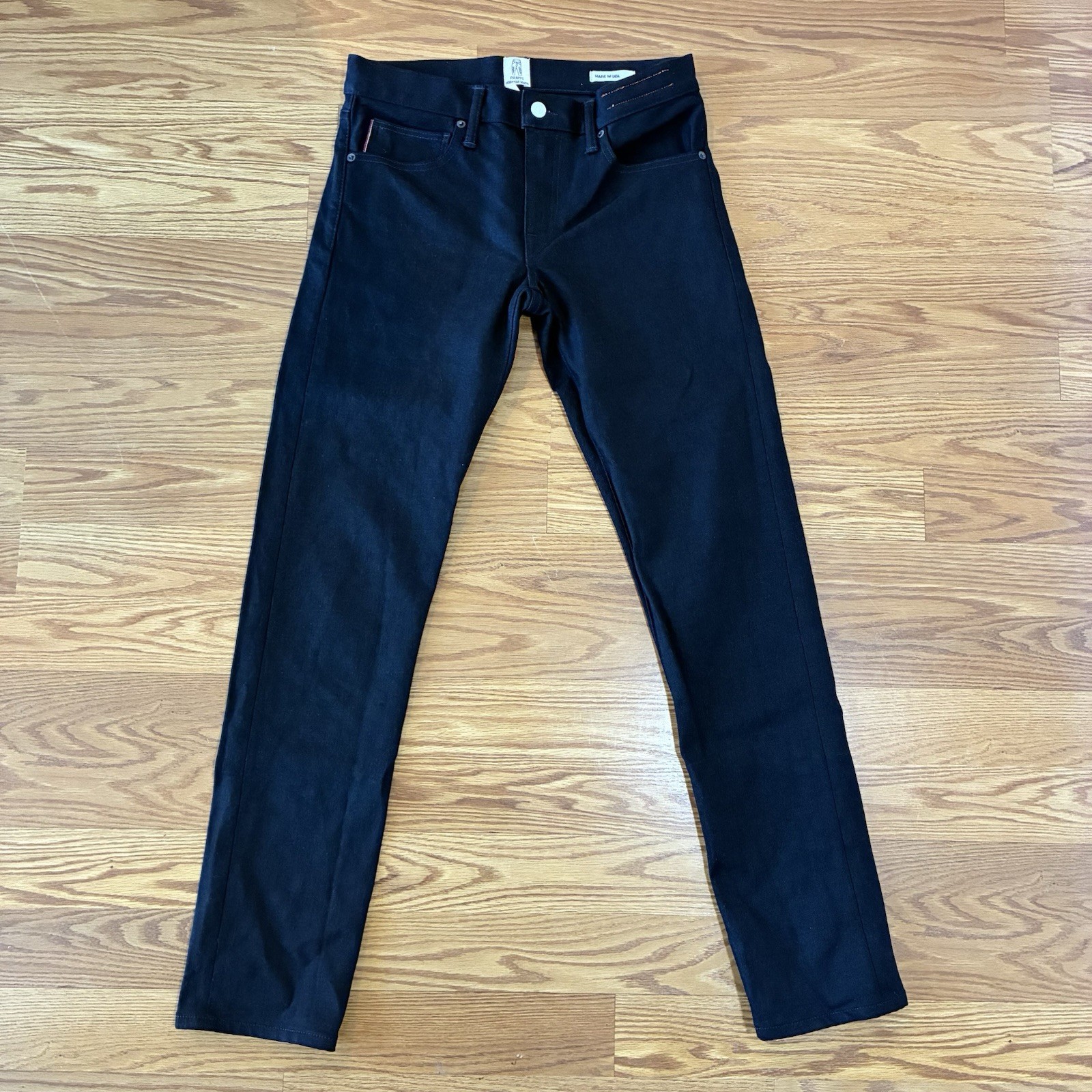 Men Size 29x32 Black Pen Slim Selvedge Japan Usa Black Raw