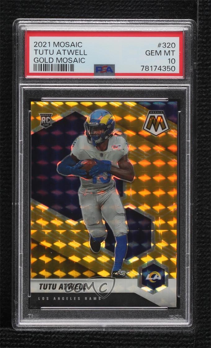 2021 Mosaic Rookies Gold Prizm 10/10 Tutu Atwell PSA 10 GEM MT Rookie RC 14do