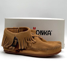 Minnetonka 527T Women's NEW Ankle-High Moccasin Boots Brown Multiple Sizes